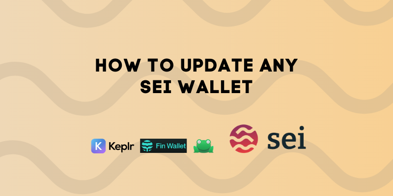 How To Update Any Sei Wallet in Chrome